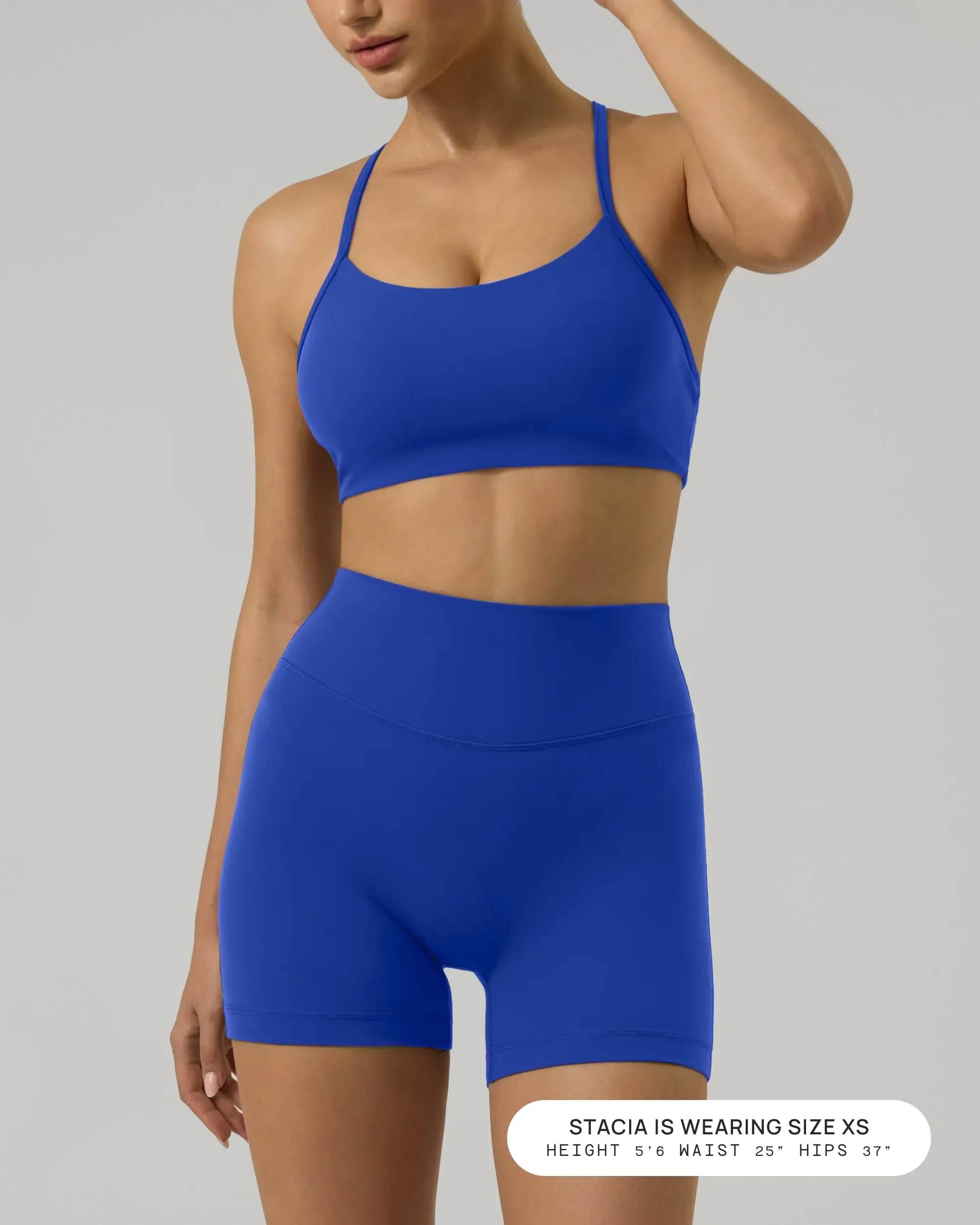 FlexFlow Sculpting High Waisted Biker Shorts 4" Buttery Soft Compression Fit sold by PAVOI product image thumbnail 2