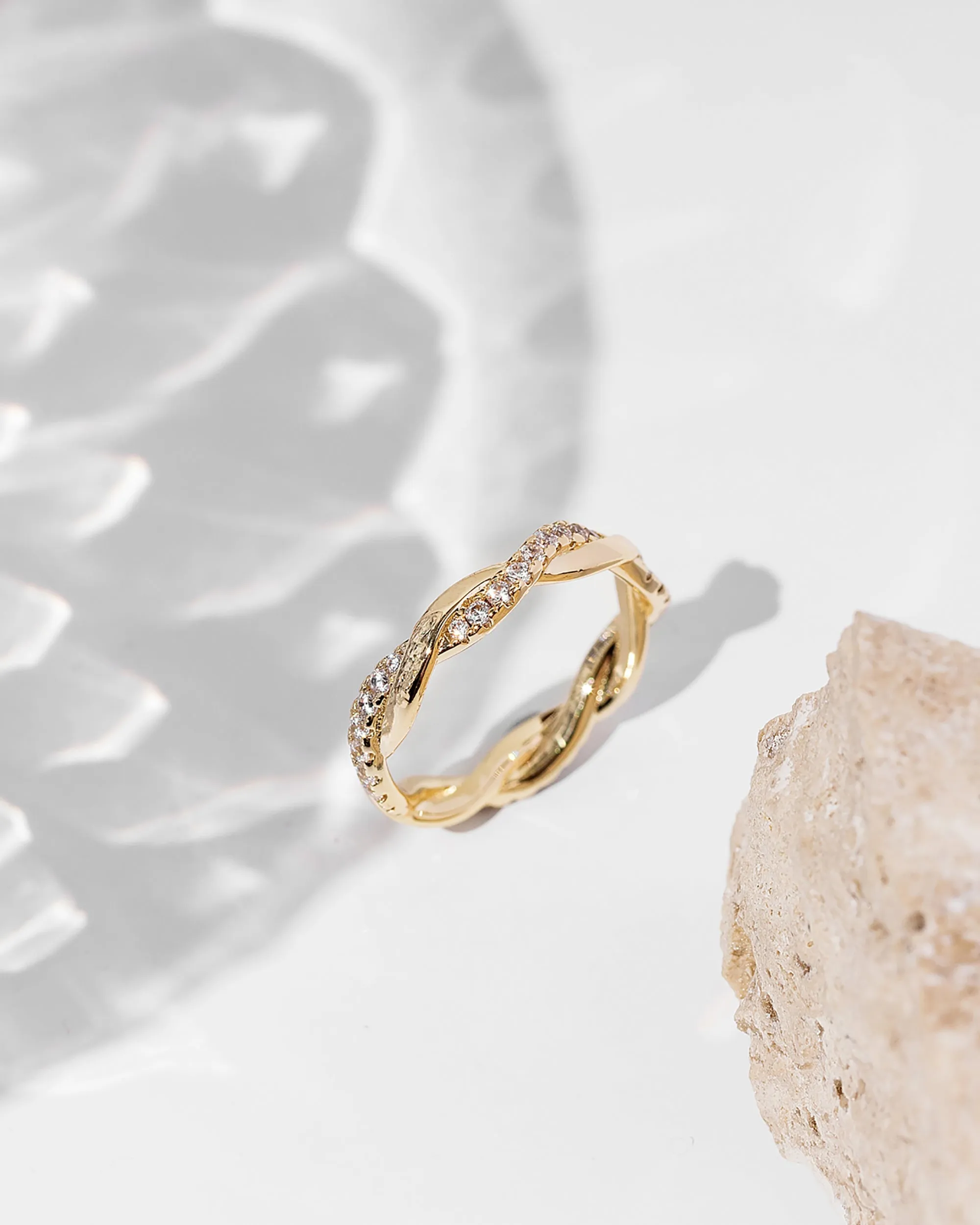Braided Eternity Pinky Band sold by PAVOI product image thumbnail 3