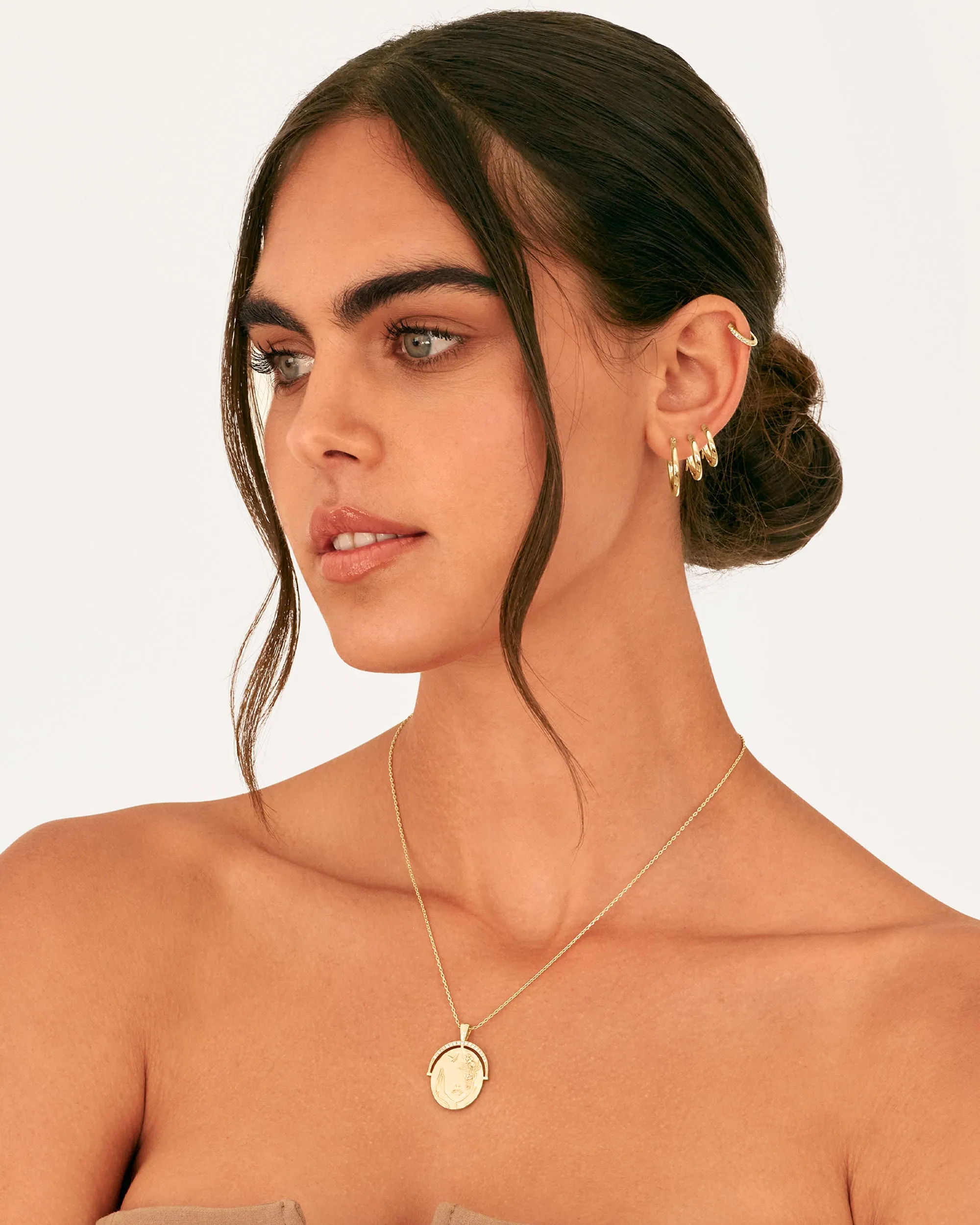 Capri Set Hoop Earrings sold by PAVOI product image thumbnail 3