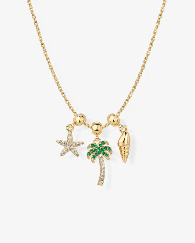 Summer Dreams Charm Necklace made by PAVOI