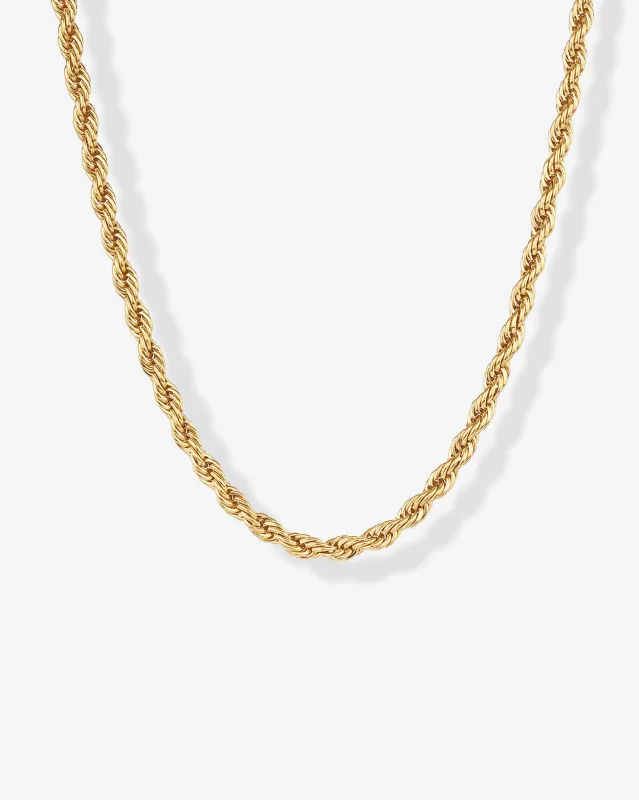 Waterproof Rope Chain Necklace made by PAVOI
