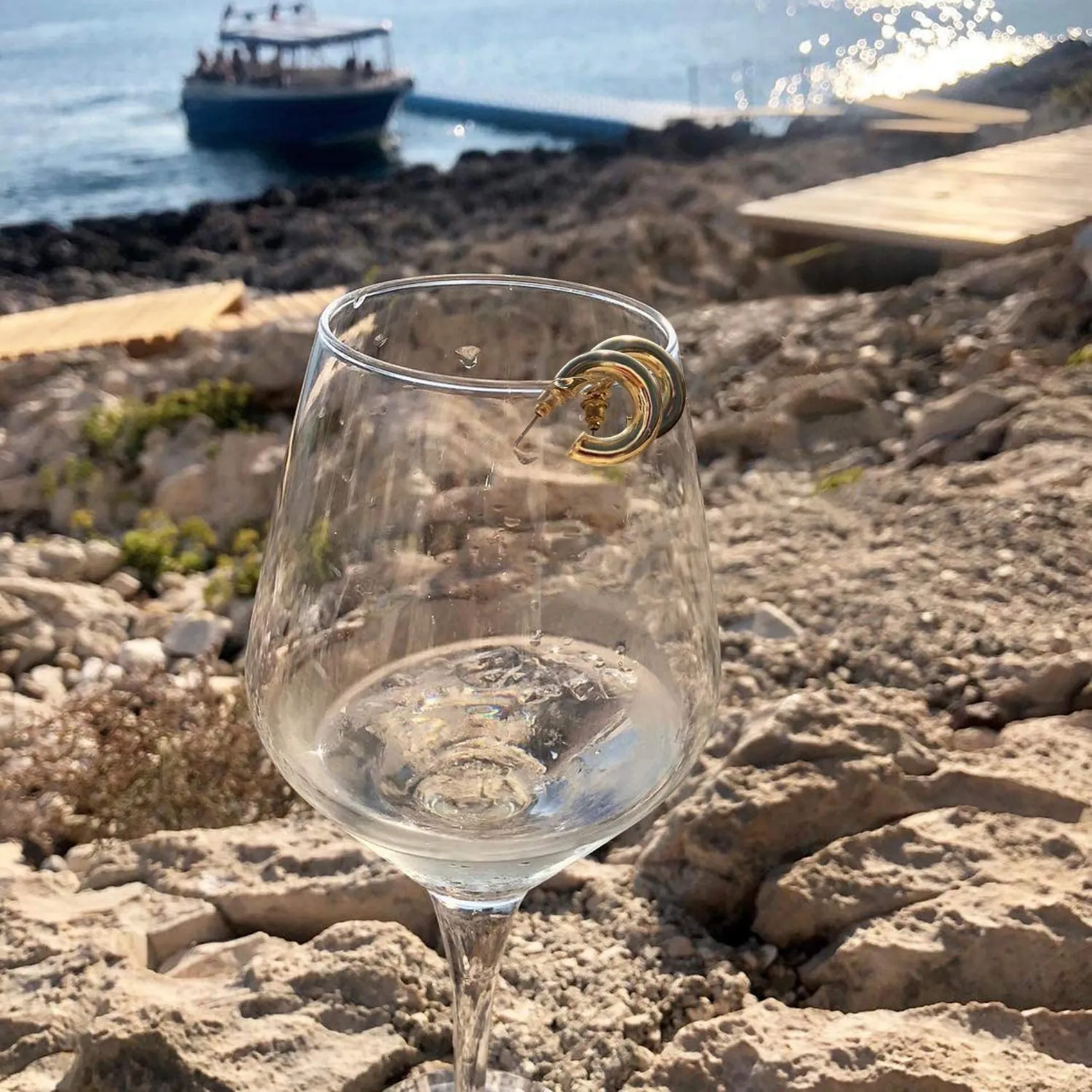 Vermeil Round Chunky Hoops sold by PAVOI product image thumbnail 4