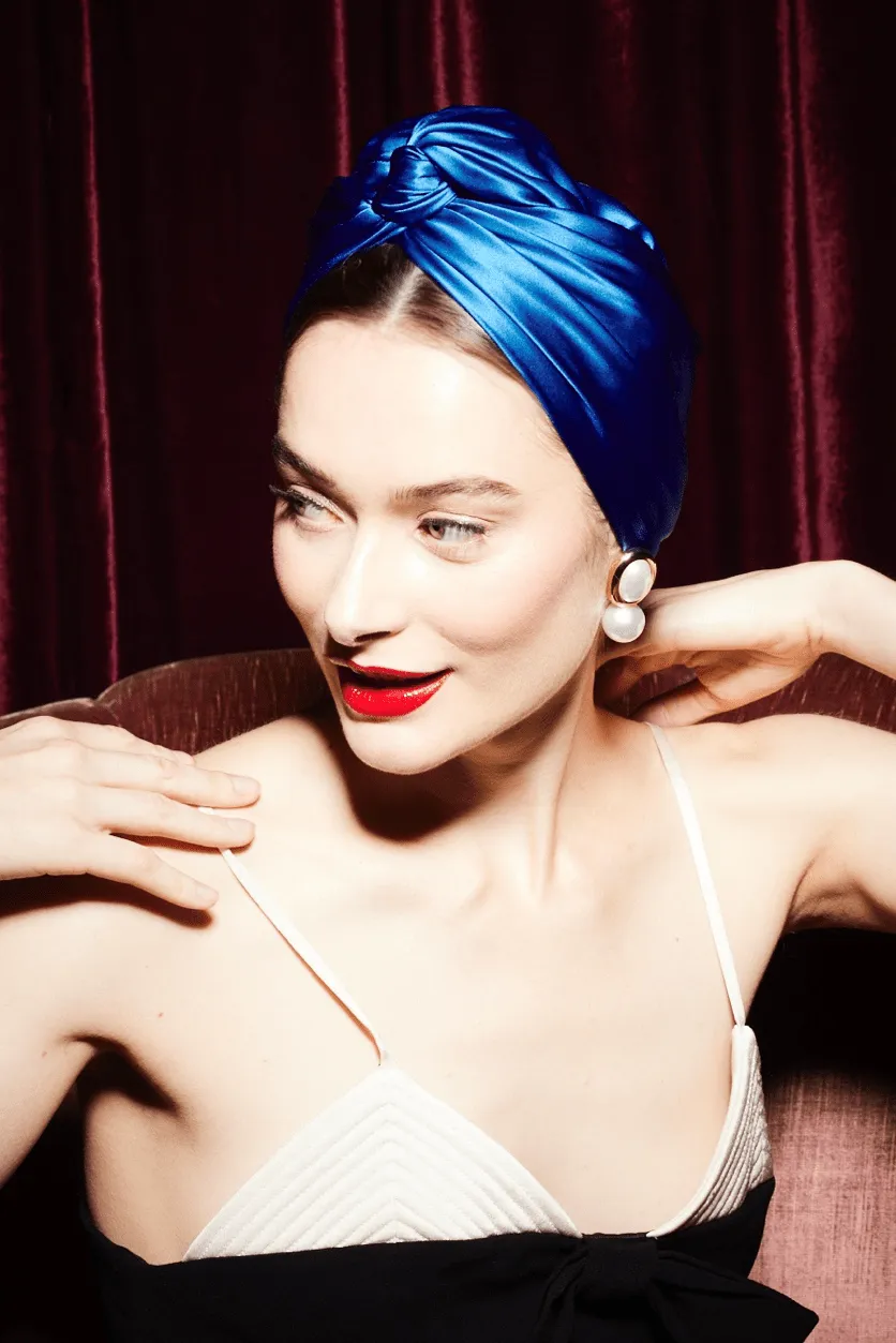 TURBAN CUBAINE SOIE - ELECTRIQUE sold by Indira de paris product image thumbnail 4