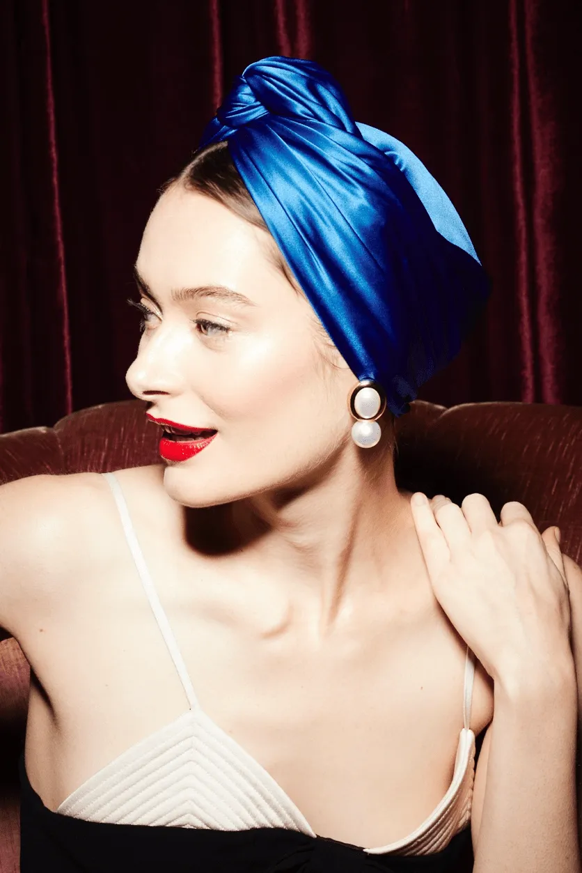 TURBAN CUBAINE SOIE - ELECTRIQUE sold by Indira de paris product image thumbnail 5
