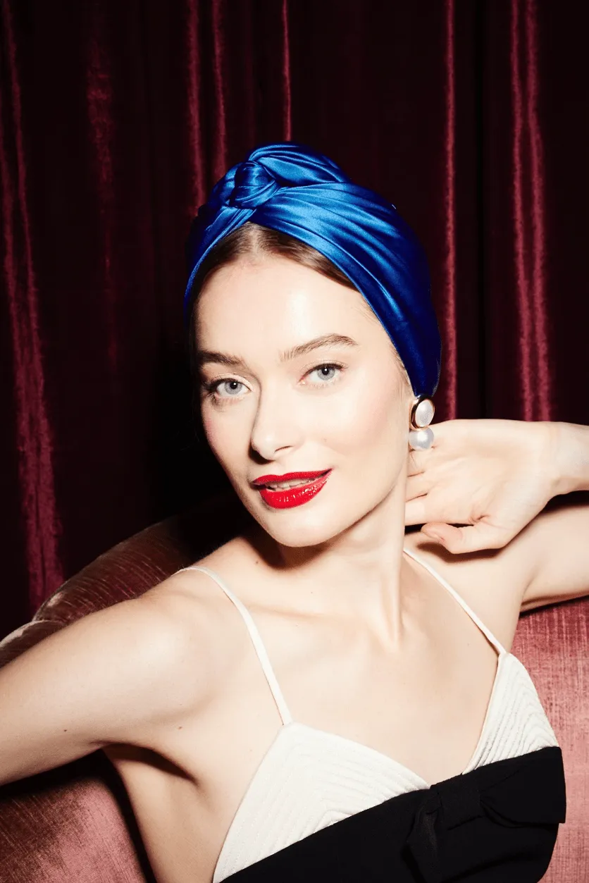 TURBAN CUBAINE SOIE - ELECTRIQUE sold by Indira de paris product image thumbnail 3