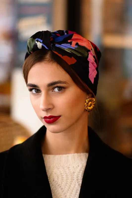 TURBAN PARISIENNE MATHILDE made by Indira de paris