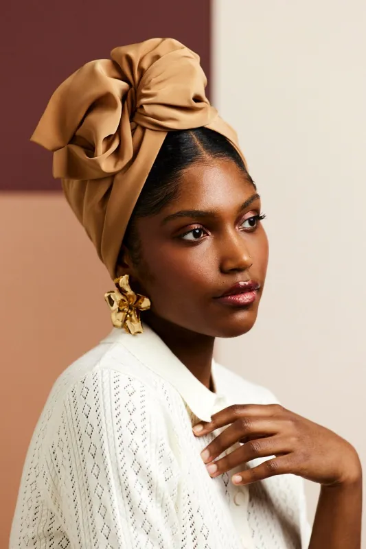 TURBAN AFRICAINE MACADAMIA made by Indira de paris