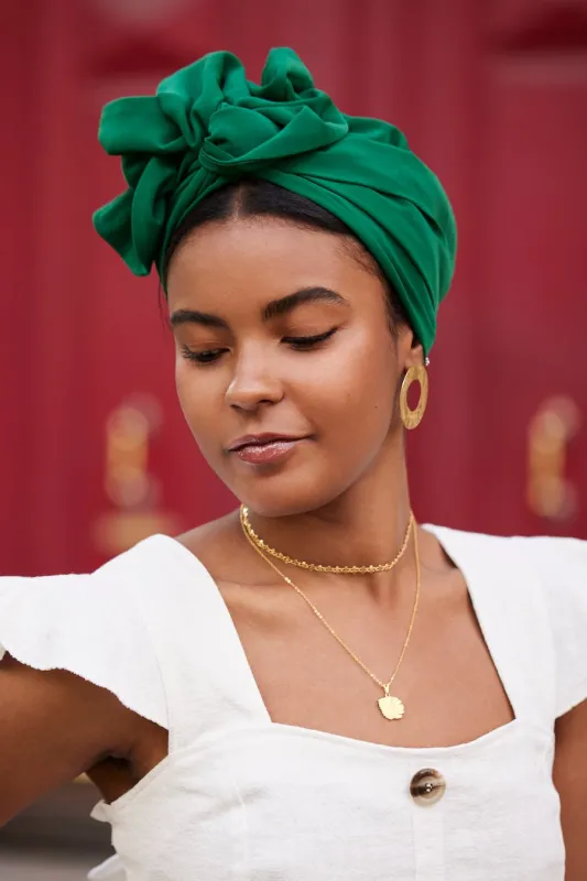 TURBAN AFRICAINE FORÊT made by Indira de paris