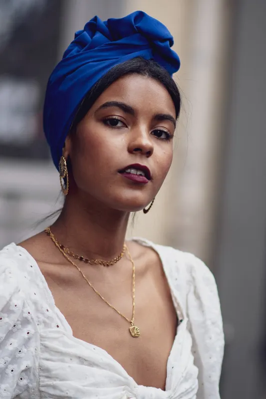 TURBAN AFRICAINE MAJORELLE made by Indira de paris