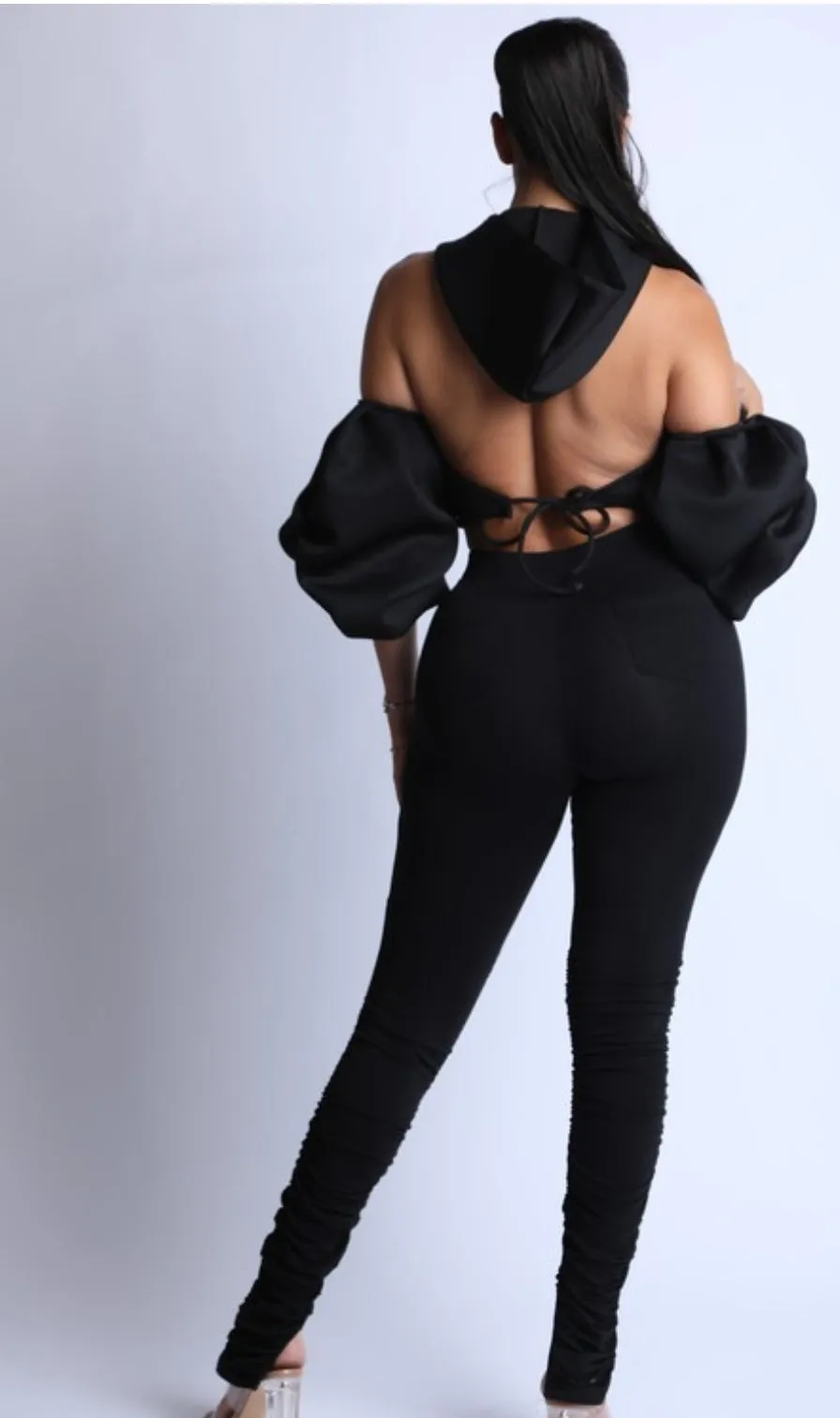 Puff Sleeve Hoodie set sold by The Modish Box product image thumbnail 3