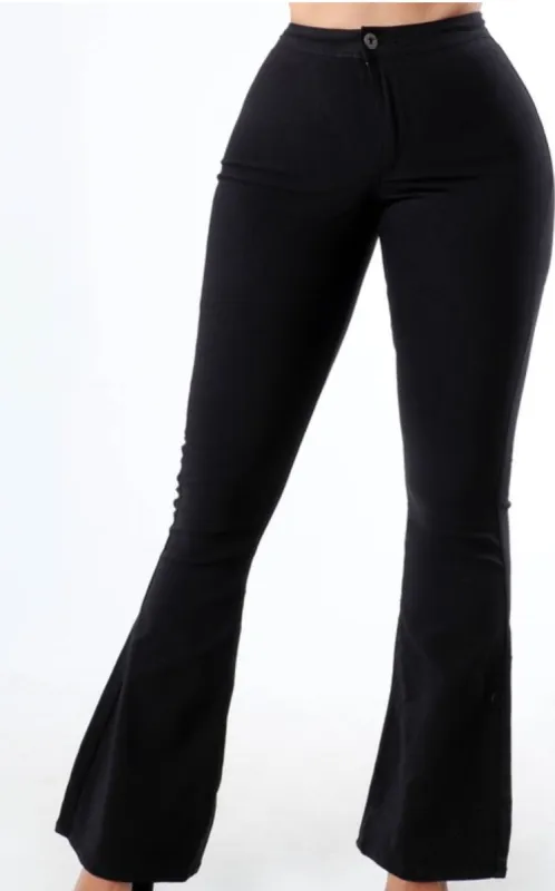 Bunky Flare Jeans (Black) made by The Modish Box