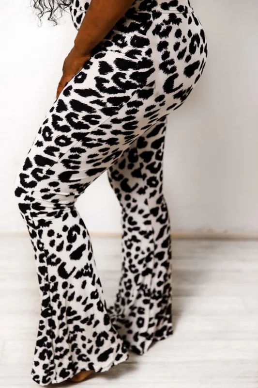 Black & White Leopard Flare sold by The Modish Box