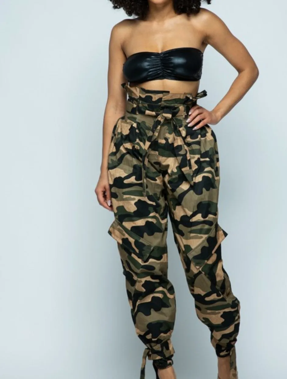 Army Girl paper bag pants sold by The Modish Box product image thumbnail 5