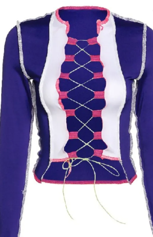 Kenzie Lace up Top sold by The Modish Box