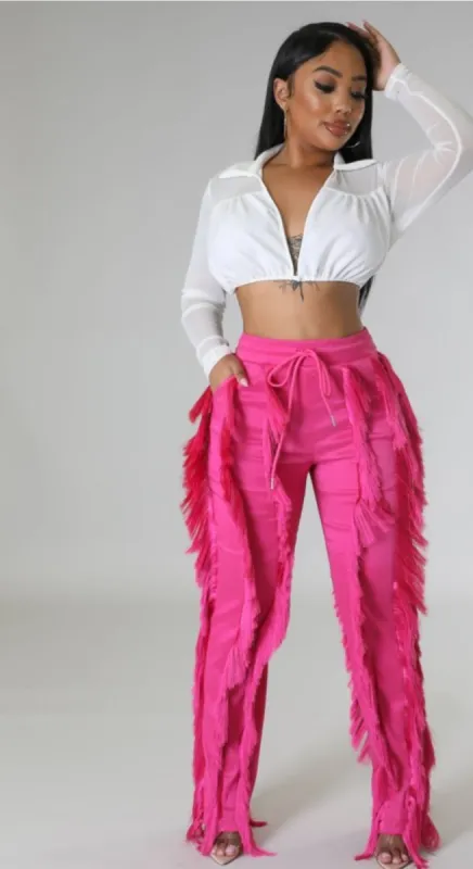 PINK MOTIVES PANTS sold by The Modish Box