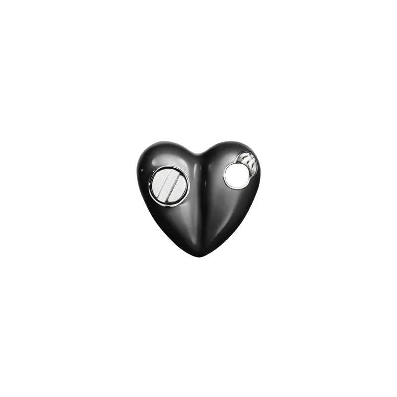 Bullet Hole Heart Pendant with Screw Mini sold by Homer