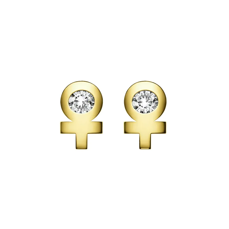 ♀ Studs Earring with Stone sold by Homer