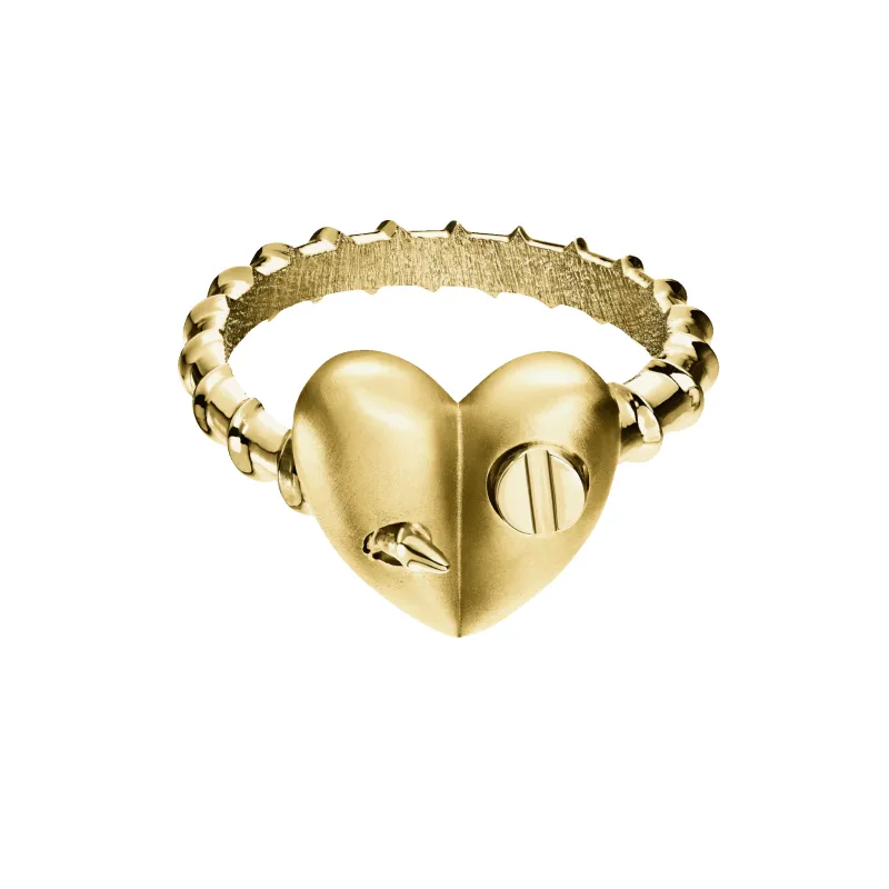 Heart Ring with Screw sold by Homer