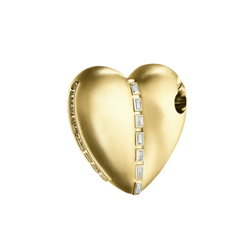 Bullet Hole Heart Pendant with Baguettes M sold by Homer