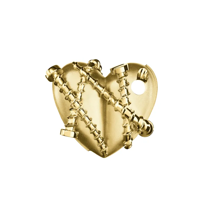 Bullet Hole Heart Pendant with Screws M sold by Homer