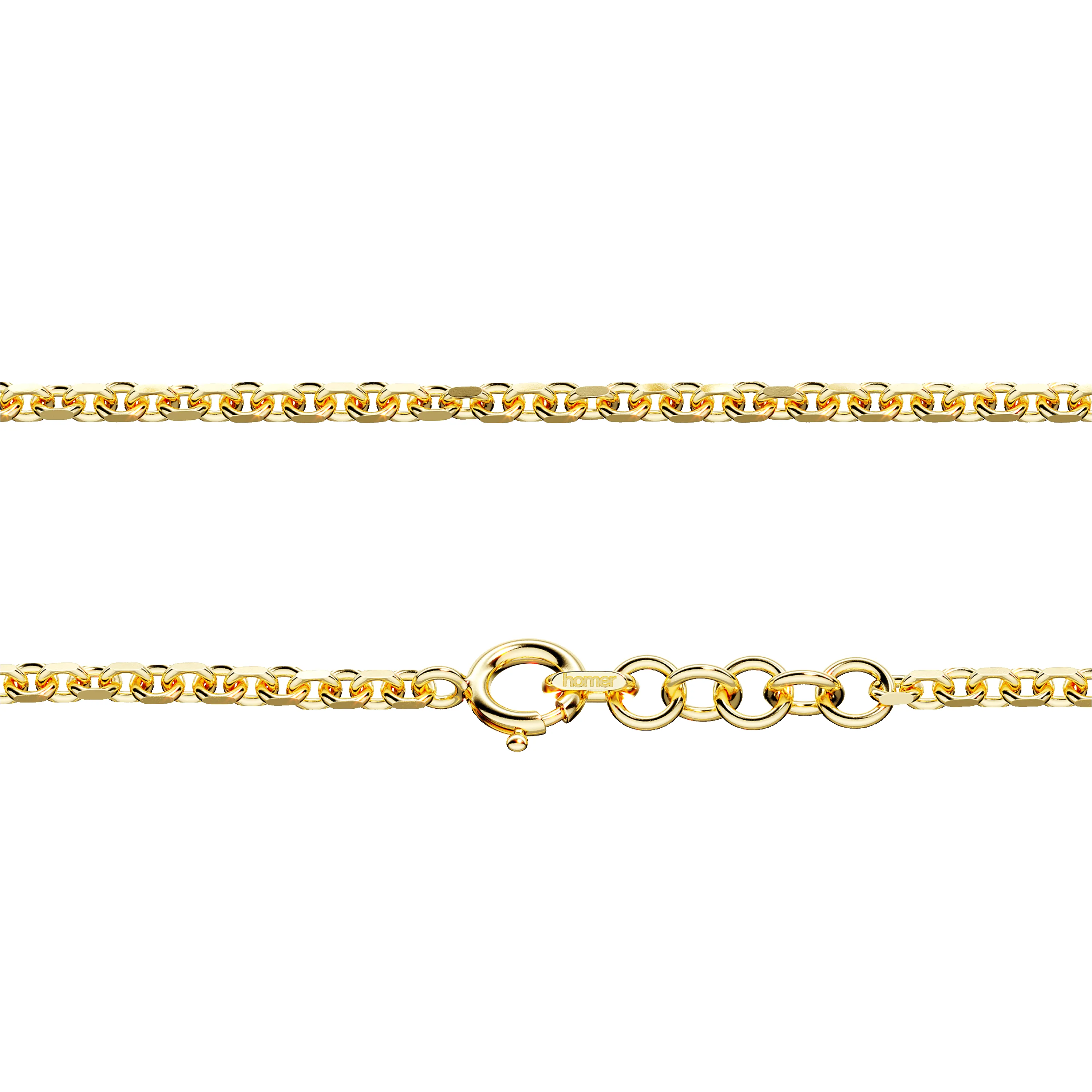 Gold Diamond Cut Trace Chain S sold by Homer
