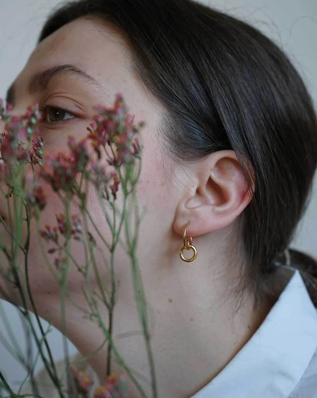 DEAR DARLING BERLIN HOOP EARRINGS HARLOW GOLD sold by JAN 'N JUNE product image thumbnail 3