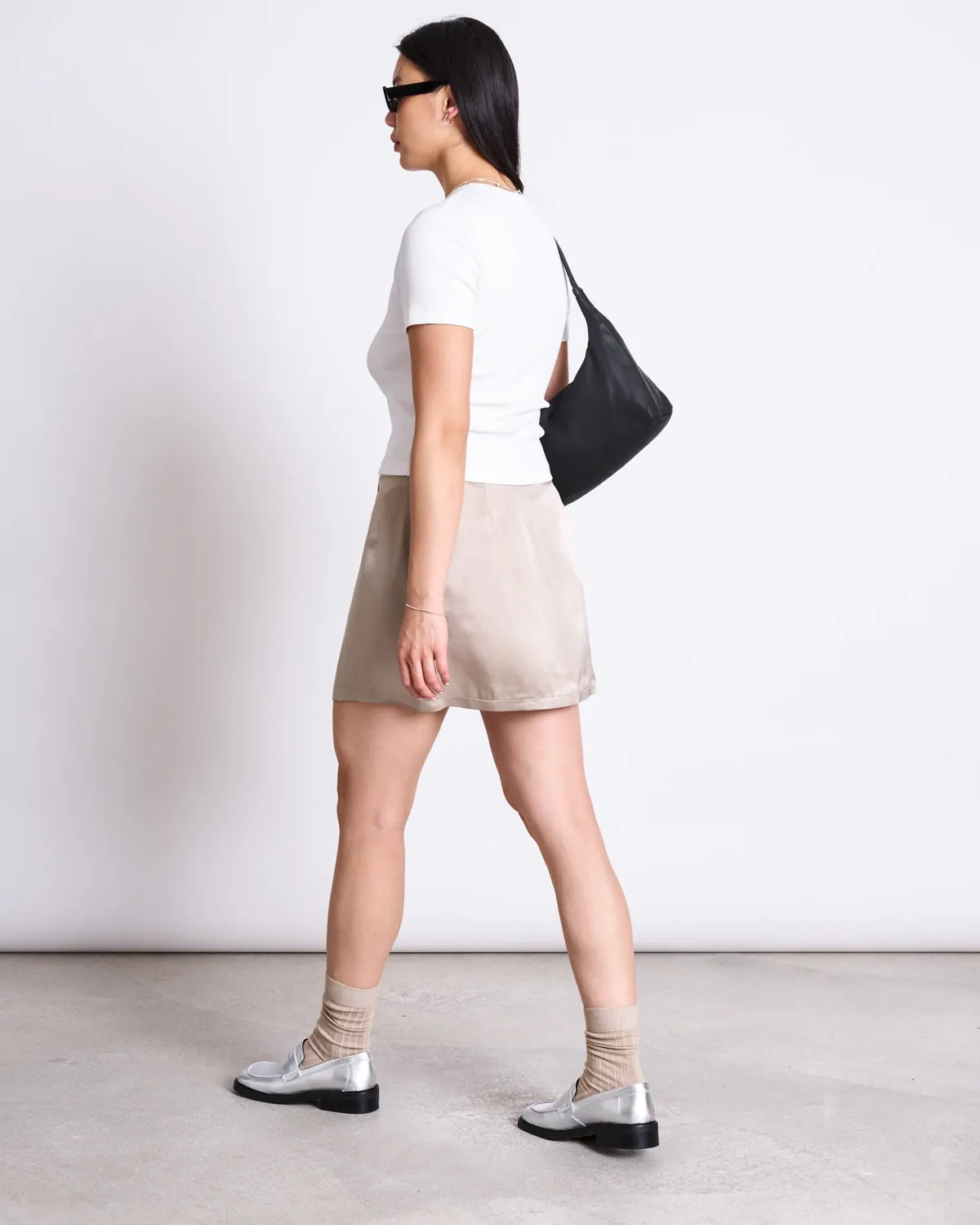 MINI SKIRT FILIO SILVER GREY sold by JAN 'N JUNE product image thumbnail 3