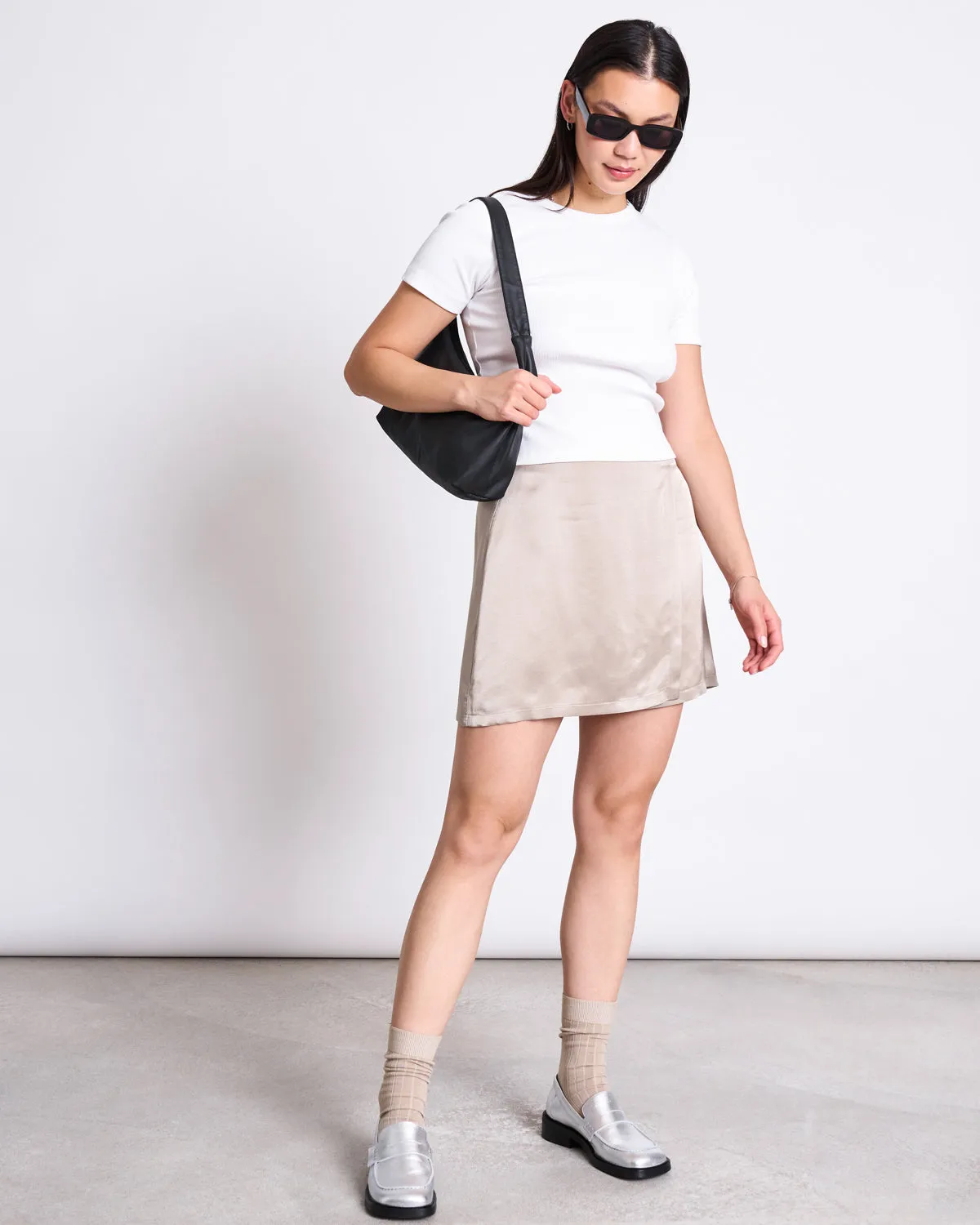 MINI SKIRT FILIO SILVER GREY sold by JAN 'N JUNE product image thumbnail 2