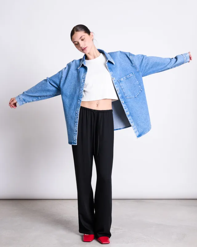 DENIM SHIRT SOLACE LIGHT BLUE sold by JAN 'N JUNE