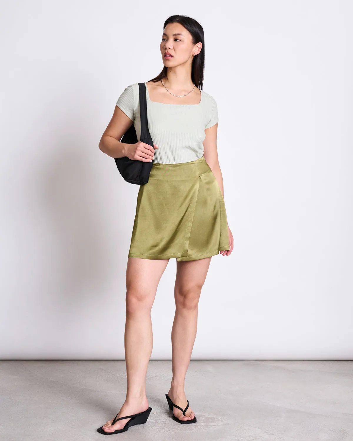MINI SKIRT FILIO WOODY OLIVE sold by JAN 'N JUNE