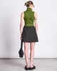 HIGH NECK RIB TOP HAV WOODY OLIVE GOTS sold by JAN 'N JUNE