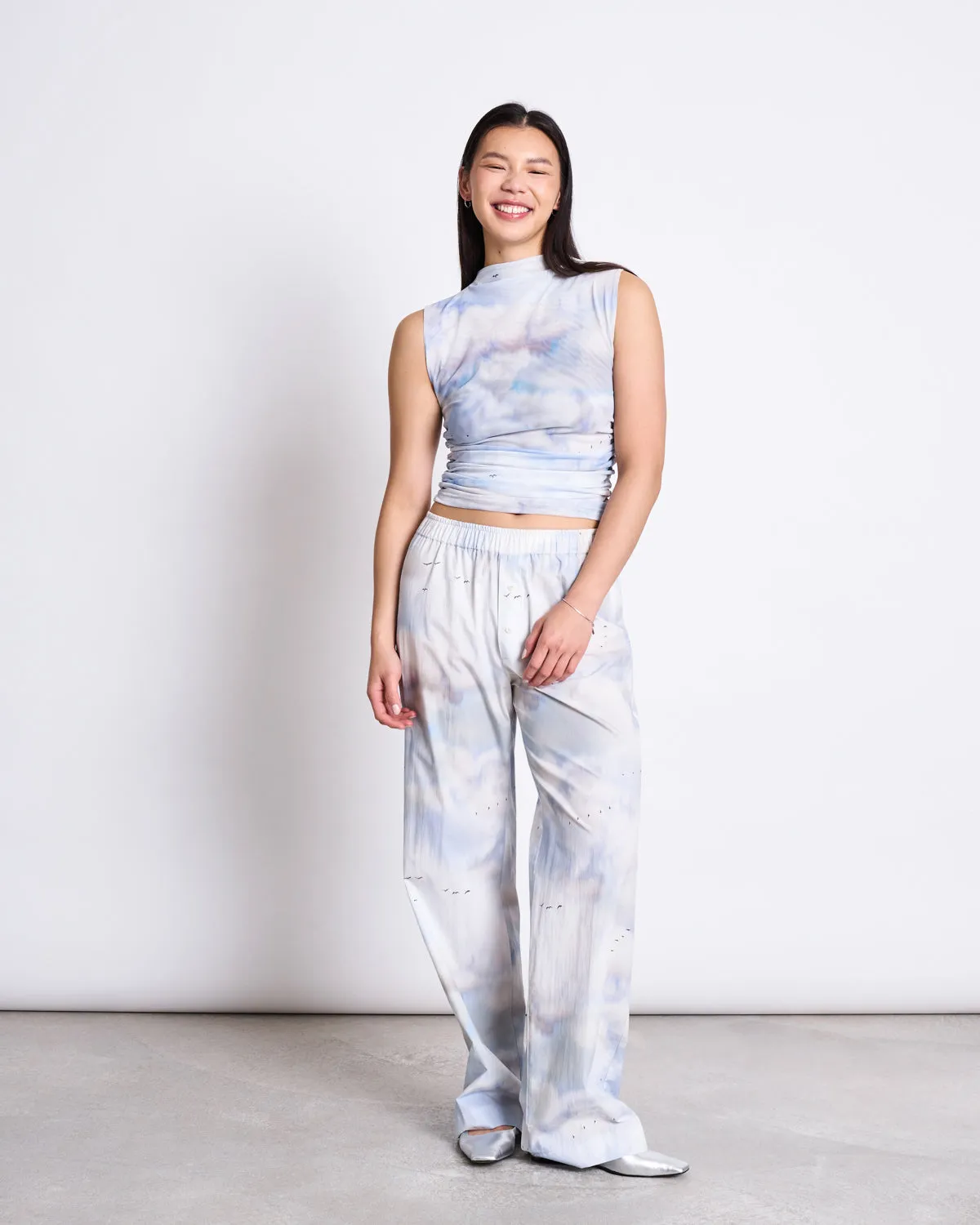 RUFFLE TOP LAGUNA CLOUD PRINT sold by JAN 'N JUNE product image thumbnail 2