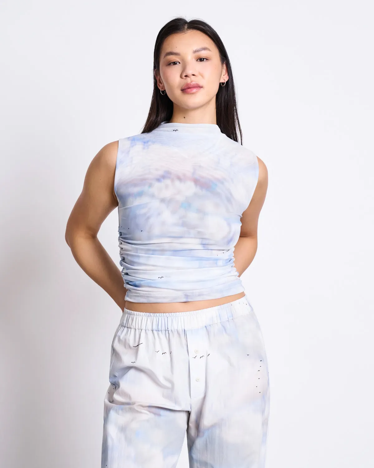 RUFFLE TOP LAGUNA CLOUD PRINT sold by JAN 'N JUNE product image thumbnail 3