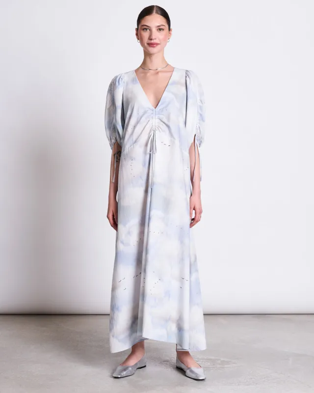 MAXI DRESS DANS CLOUD PRINT sold by JAN 'N JUNE