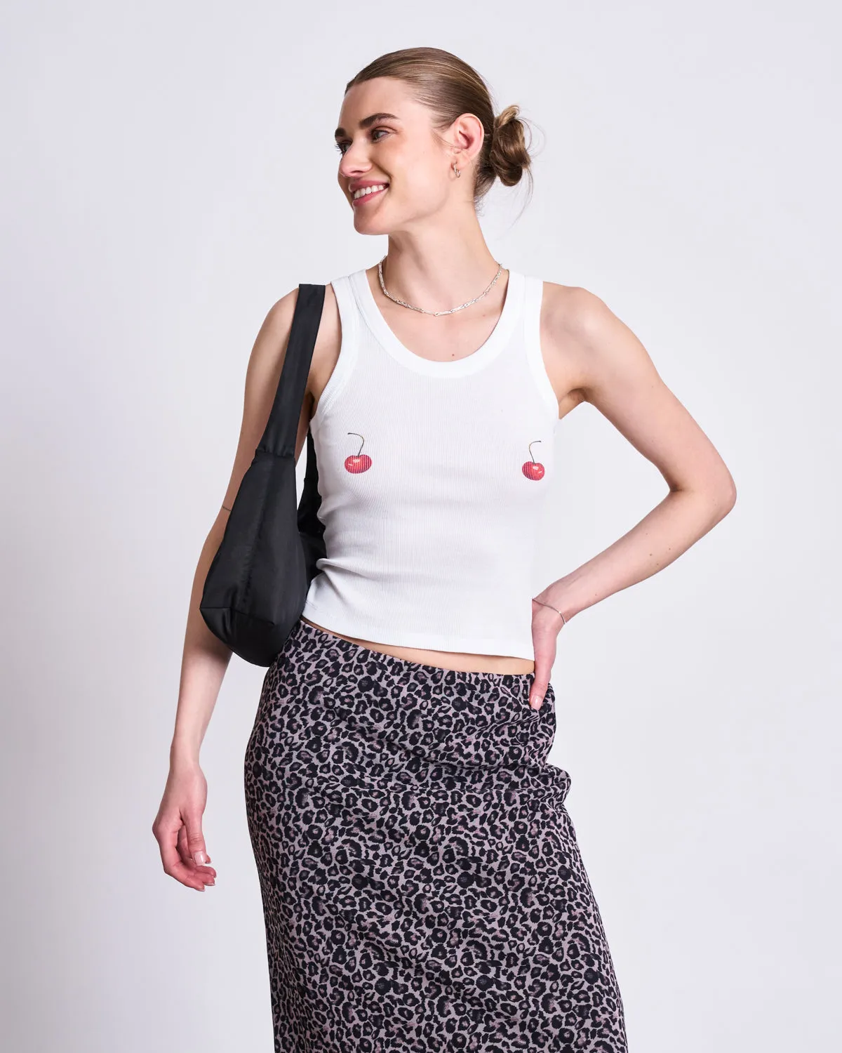 PRINTED TANK TOP AMAGER WHITE CHERRY sold by JAN 'N JUNE product image thumbnail 2
