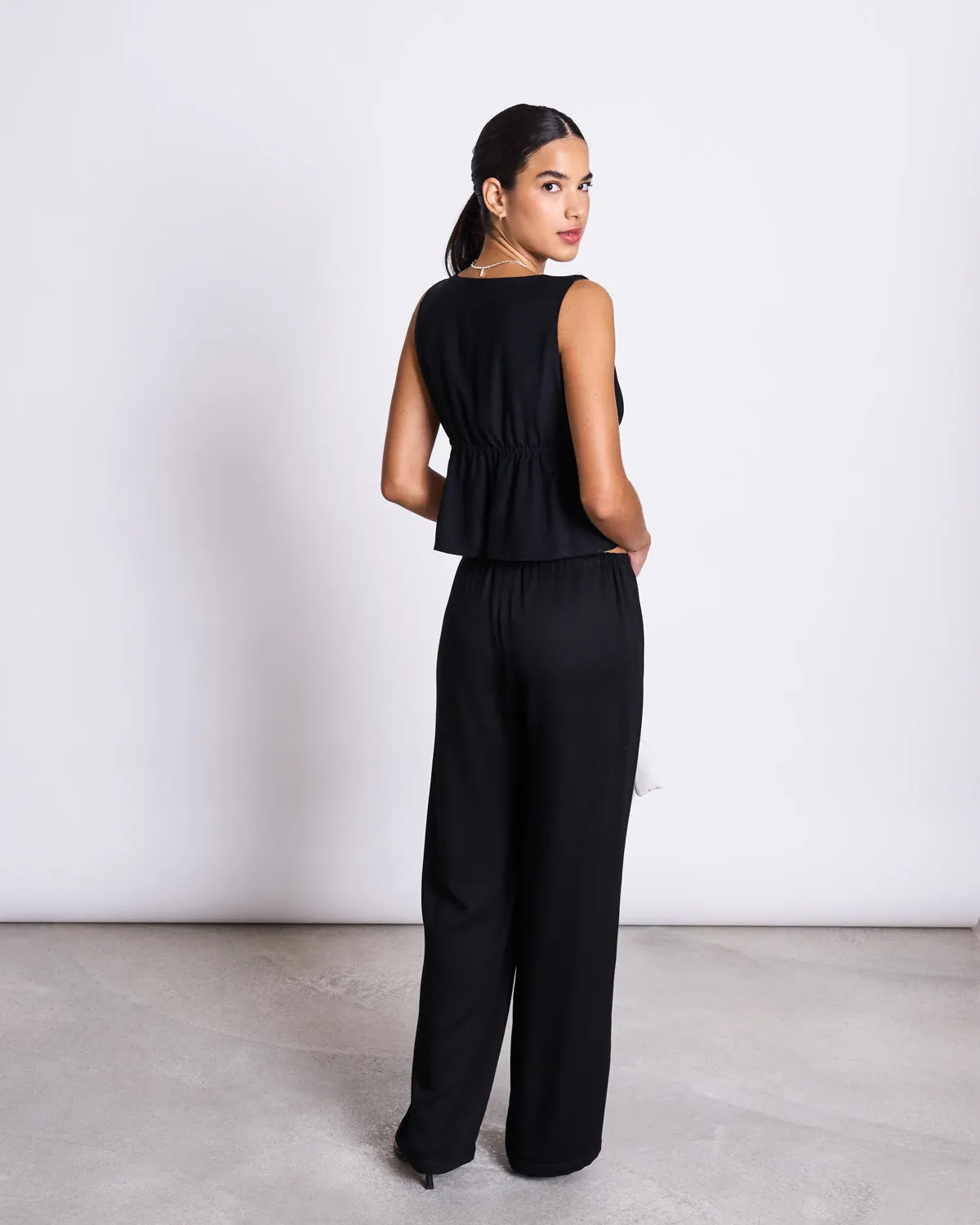 TIE TOP VESTER BLACK sold by JAN 'N JUNE product image thumbnail 4