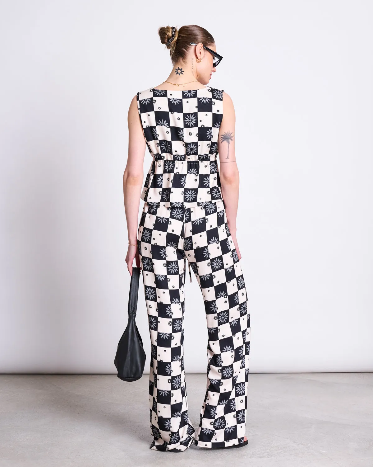 TIE TOP VESTER FLORAL SQUARE PRINT sold by JAN 'N JUNE product image thumbnail 3