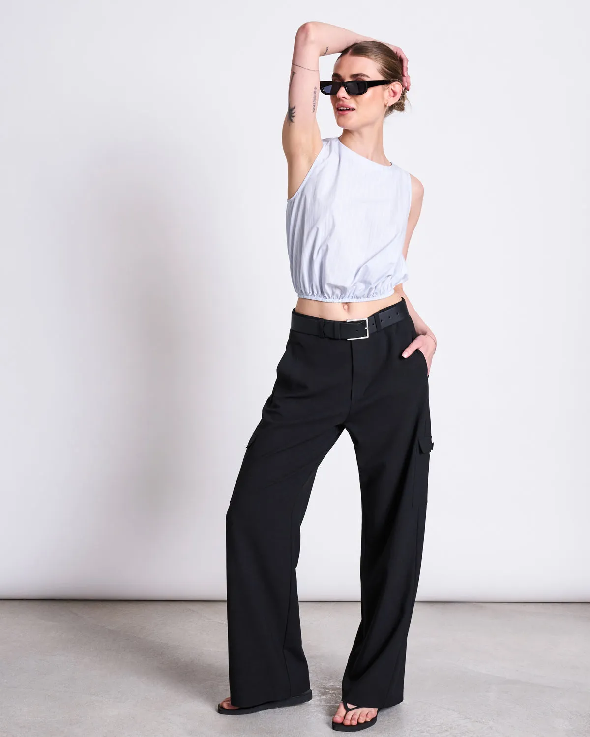 COTTON TOP AMALIEN BLUE WHITE STRIPED GOTS sold by JAN 'N JUNE product image thumbnail 2