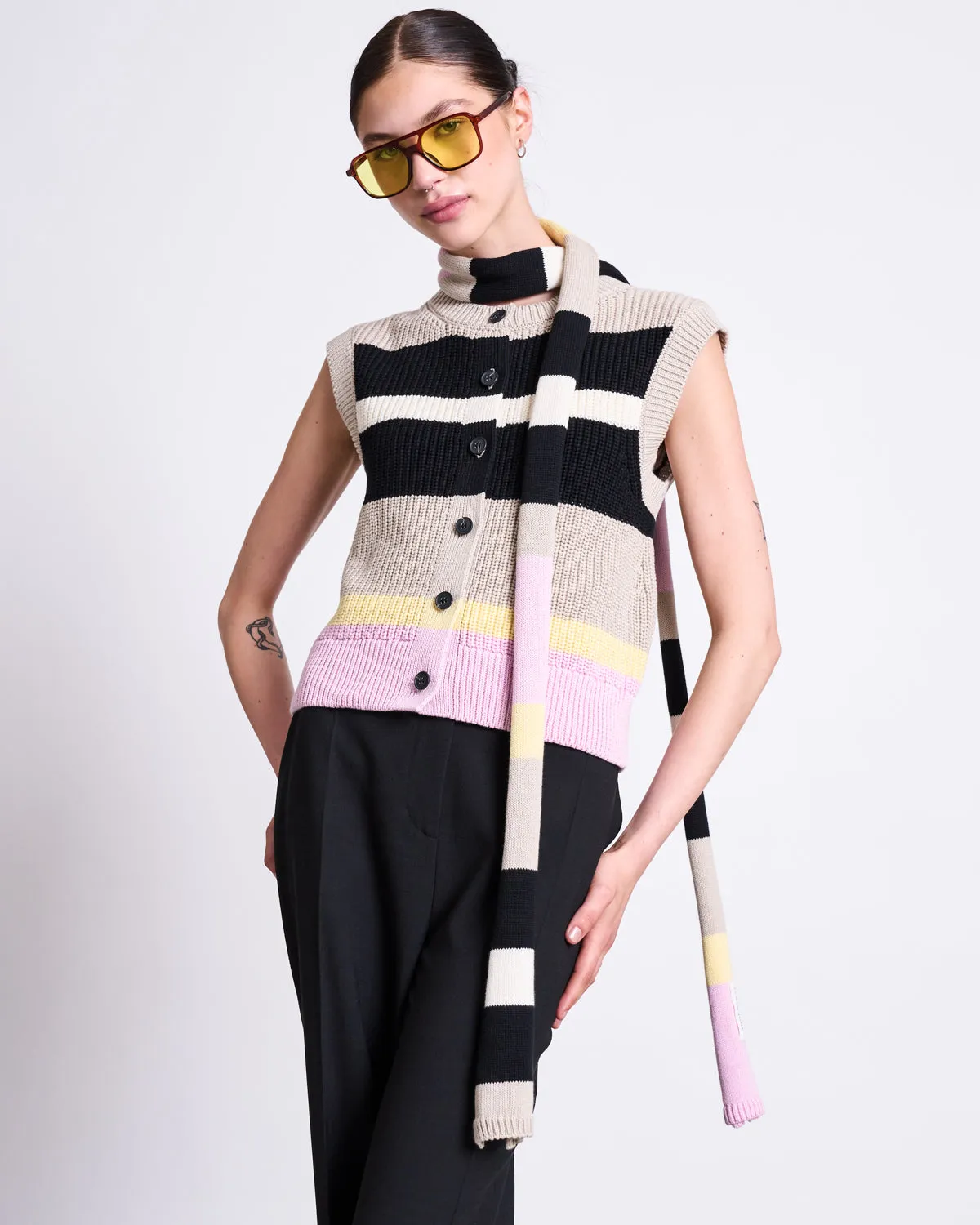 STRIPED VEST FRI MULTICOLOR GOTS sold by JAN 'N JUNE product image thumbnail 5