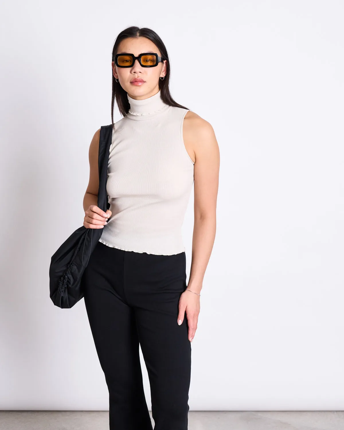 HIGH NECK RIB TOP HAV IVORY GOTS sold by JAN 'N JUNE product image thumbnail 4