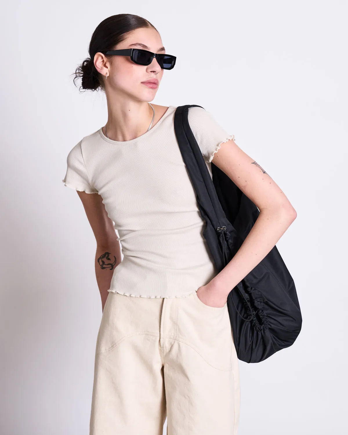 MINIRIB T-SHIRT REN IVORY GOTS sold by JAN 'N JUNE product image thumbnail 4