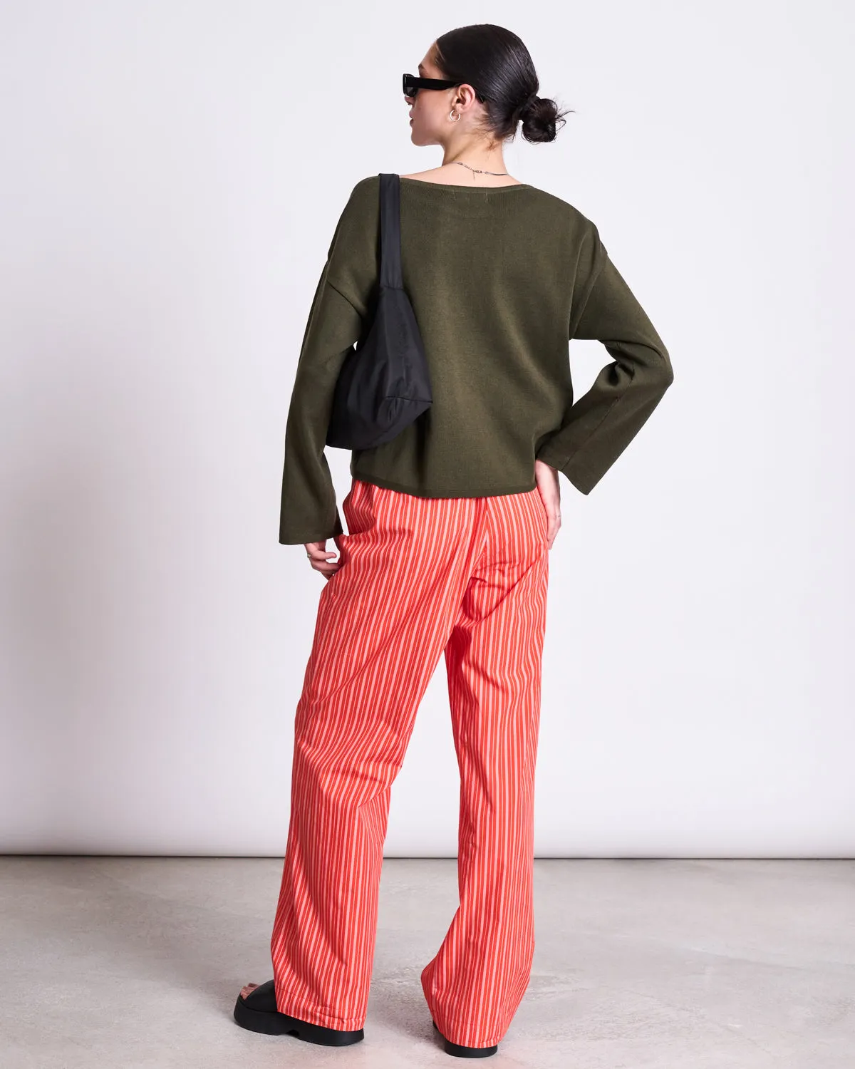 LIGHT KNIT JUMPER WILLIAMSBURG DARK OLIVE GOTS sold by JAN 'N JUNE product image thumbnail 5