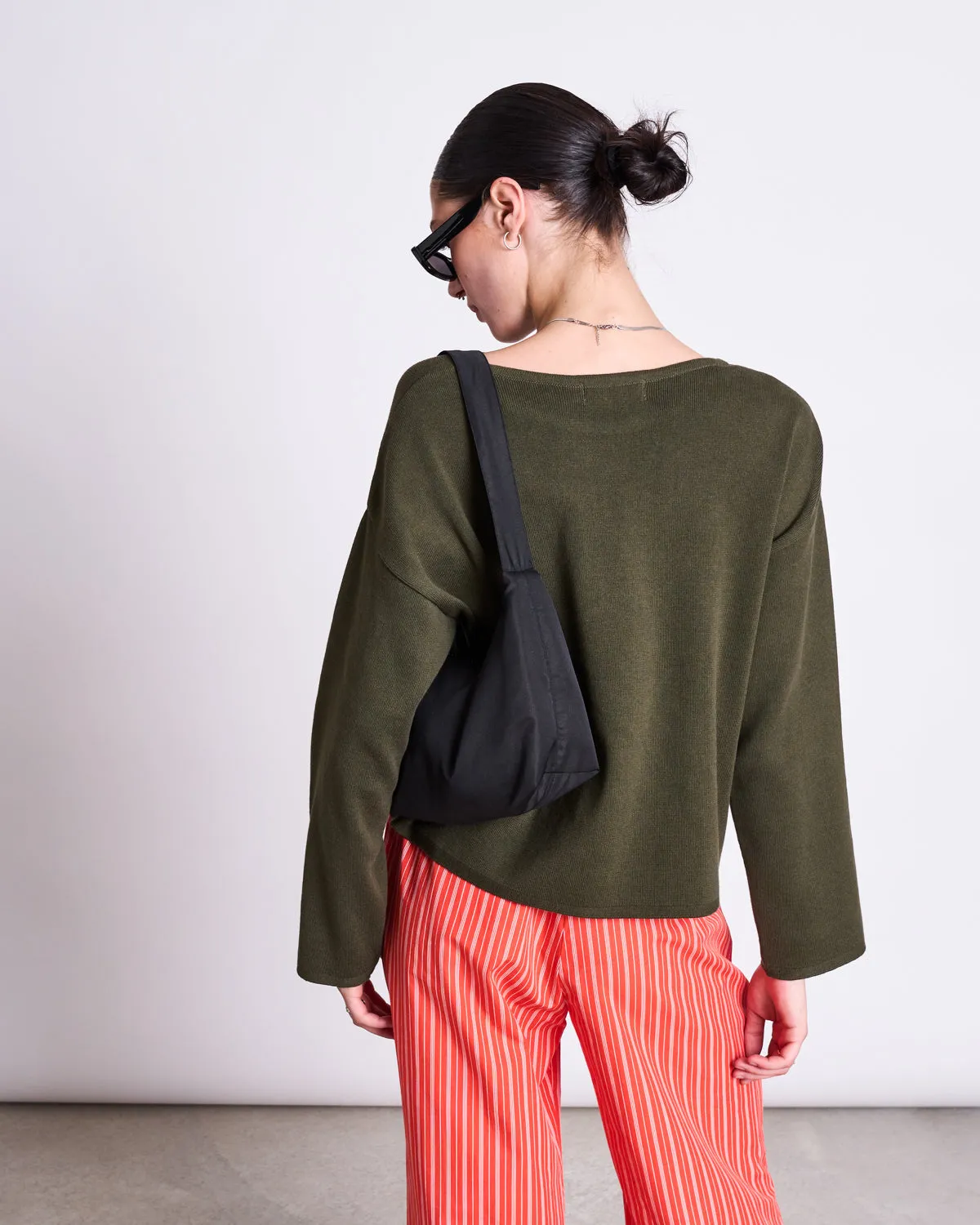 LIGHT KNIT JUMPER WILLIAMSBURG DARK OLIVE GOTS sold by JAN 'N JUNE product image thumbnail 3
