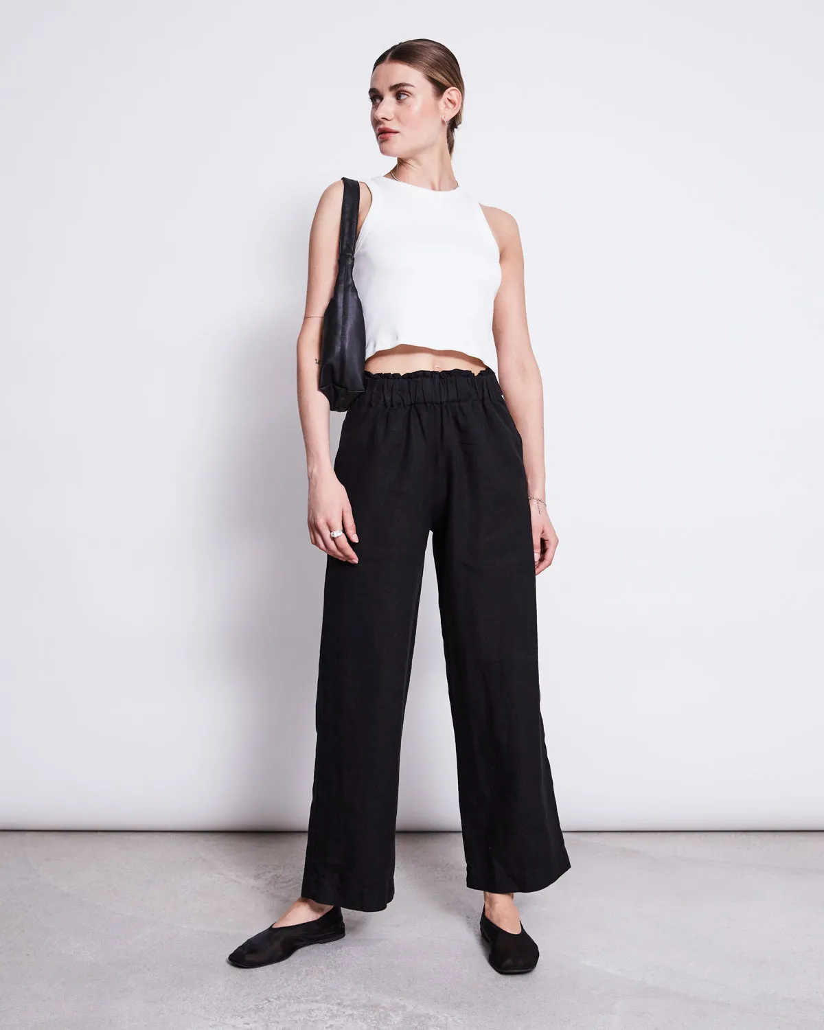 LINEN PANTS BEVEREN BLACK sold by JAN 'N JUNE product image thumbnail 2