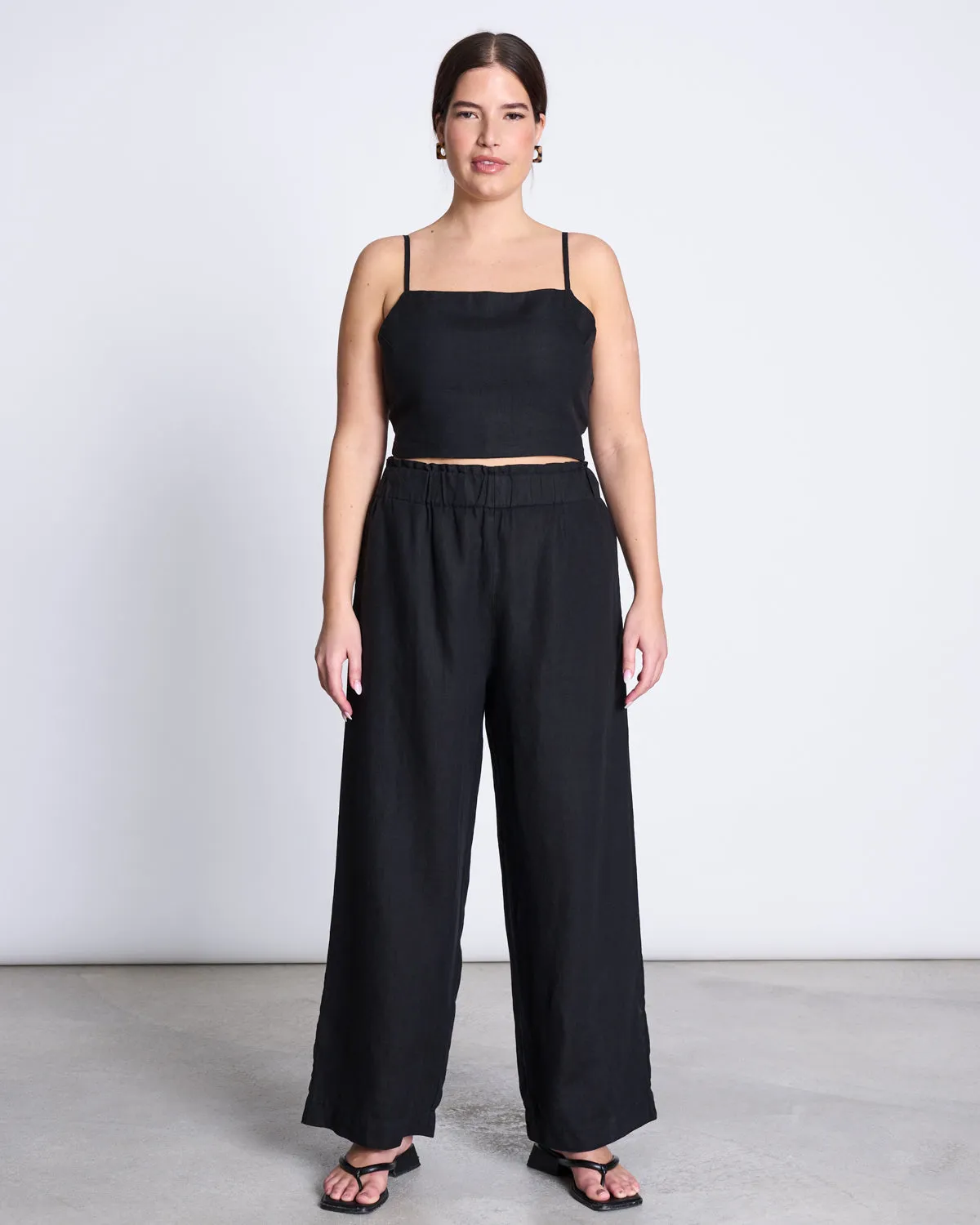 LINEN PANTS BEVEREN BLACK sold by JAN 'N JUNE product image thumbnail 5