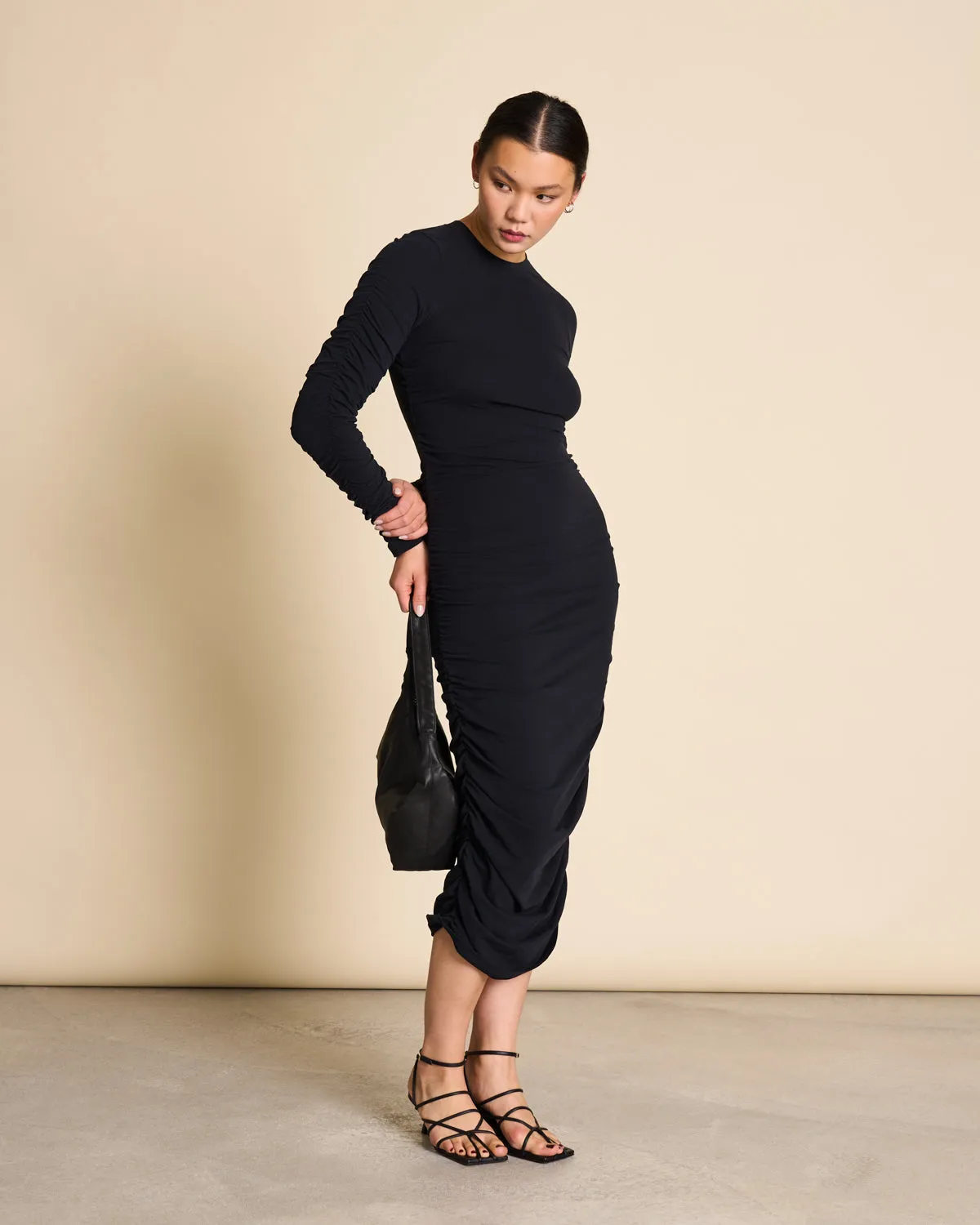 MIDI DRESS RIDO BLACK GOTS sold by JAN 'N JUNE product image thumbnail 5