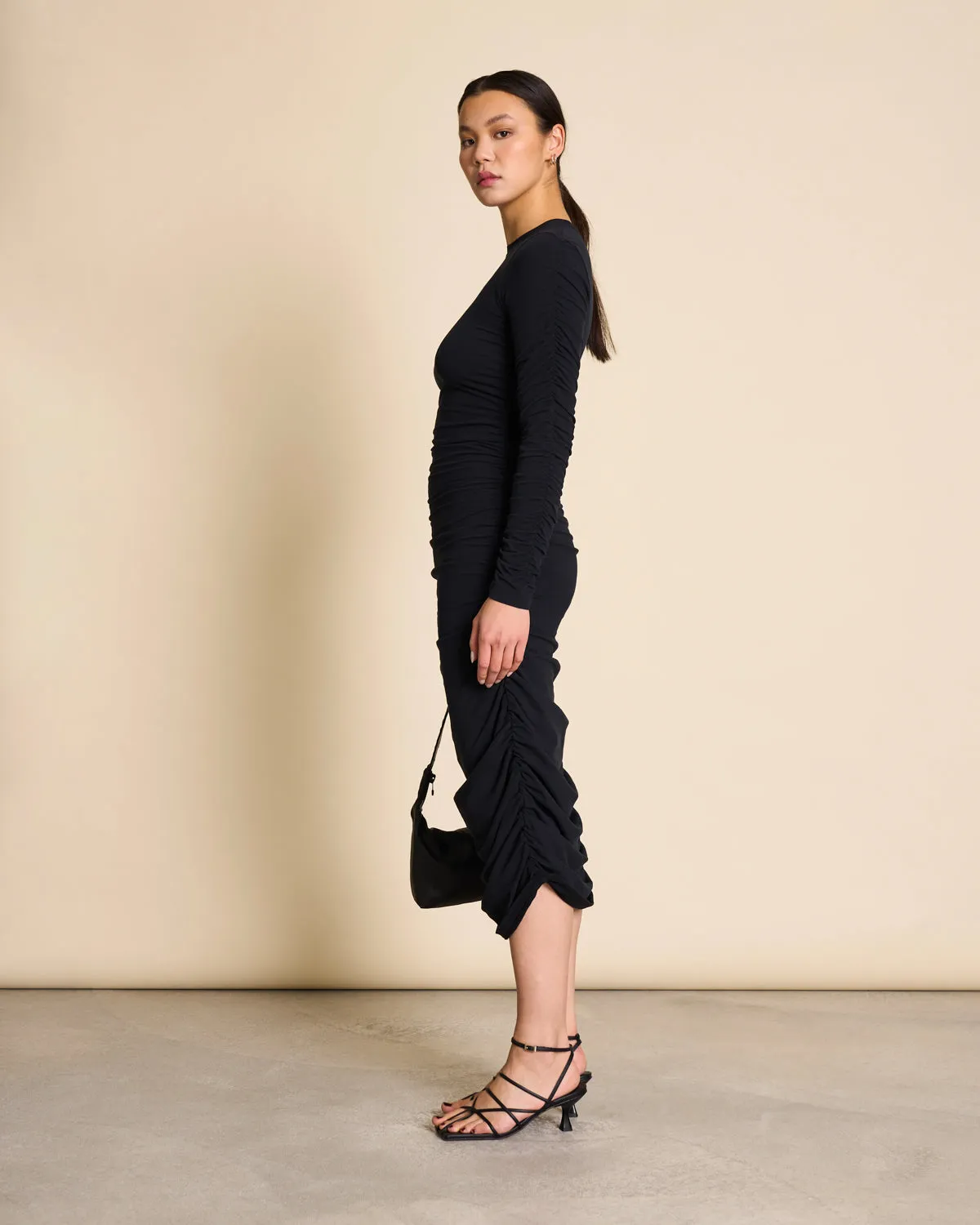 MIDI DRESS RIDO BLACK GOTS sold by JAN 'N JUNE product image thumbnail 4