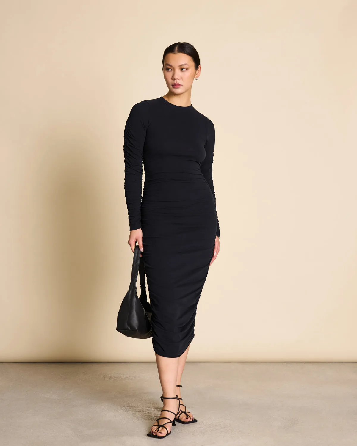MIDI DRESS RIDO BLACK GOTS sold by JAN 'N JUNE product image thumbnail 3