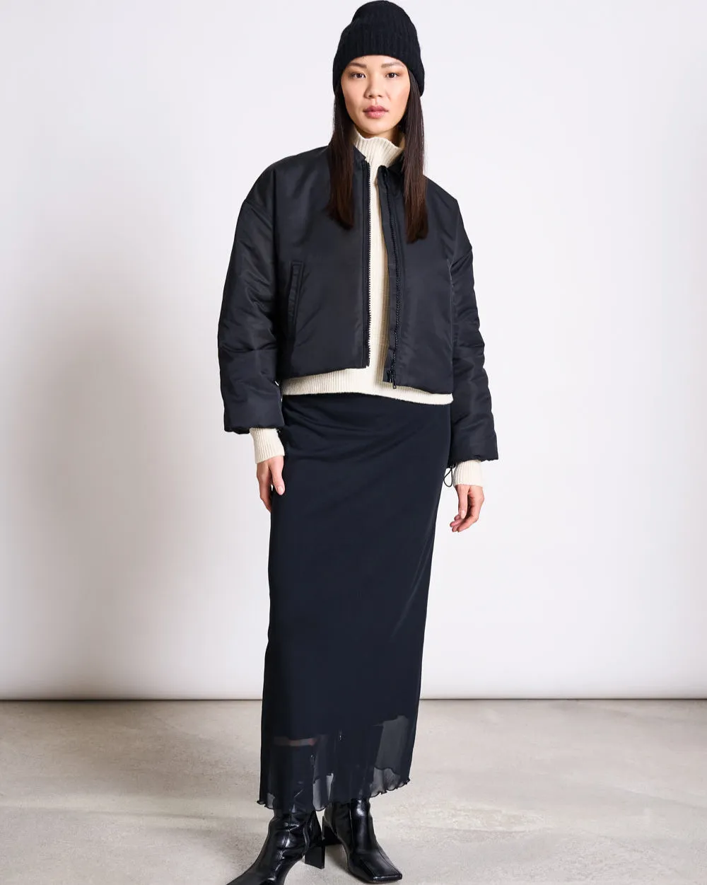 WOOLY KNIT BEANIE BJON BLACK sold by JAN 'N JUNE product image thumbnail 2