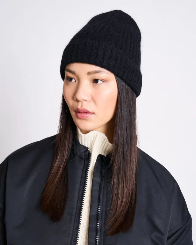 WOOLY KNIT BEANIE BJON BLACK sold by JAN 'N JUNE